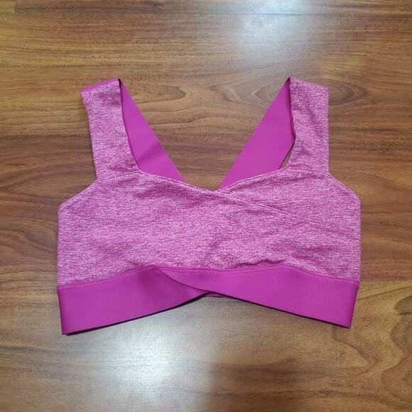 Free People FP Movement Just Breathe Sports Bra Women's Size Small Hibiscus Pink - Picture 3 of 13